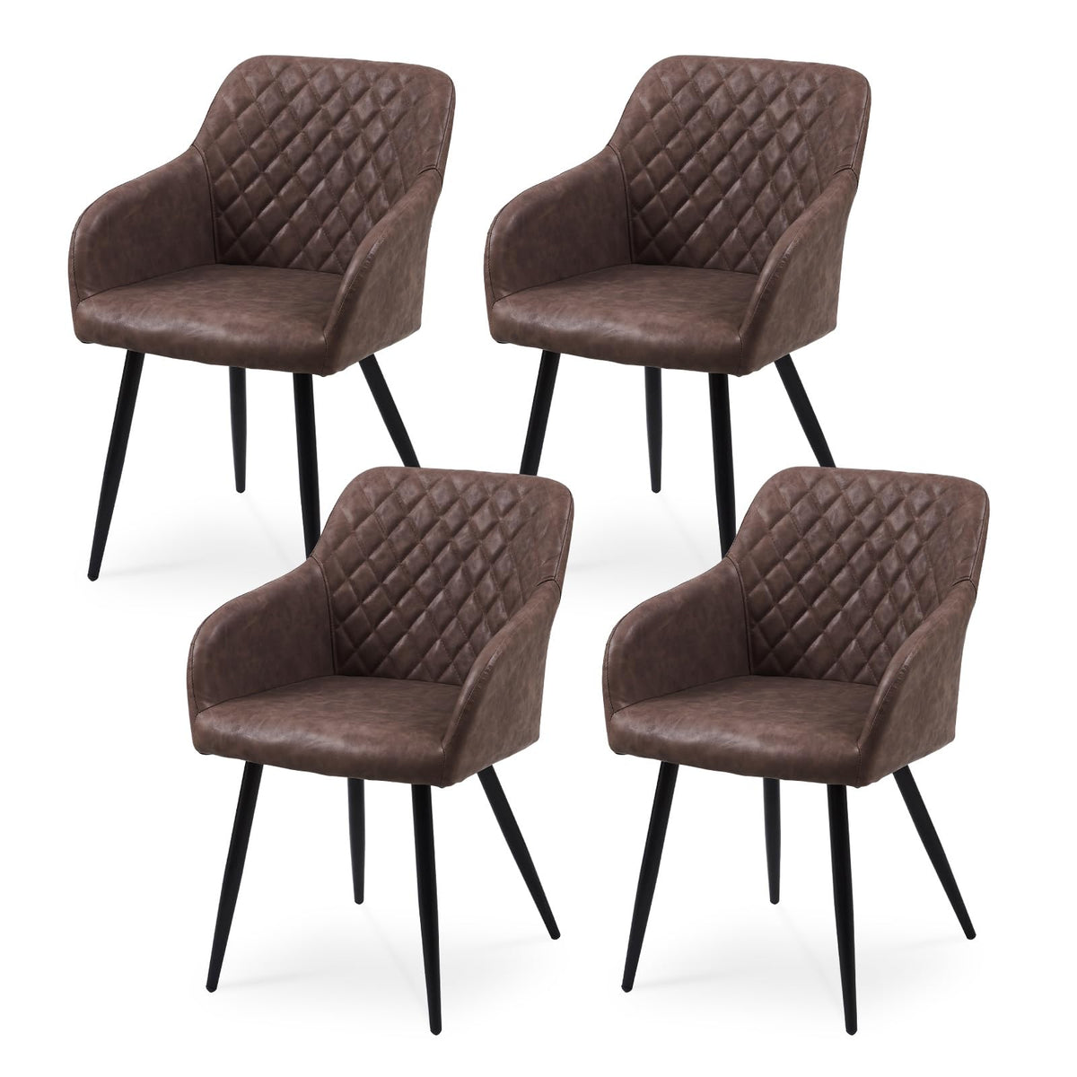 CLIPOP Esszimmerstühle 2er Set, Küchenstühle Grau Samtstoff stühle Polsterstühle mit Armlehne Metallbeine Polstersessel Stühle für Esszimmer Küche