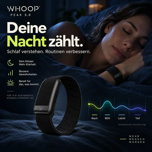 WHOOP Peak 5.0 – Fitness- & Gesundheitstracker inkl. 12 Monate Peak