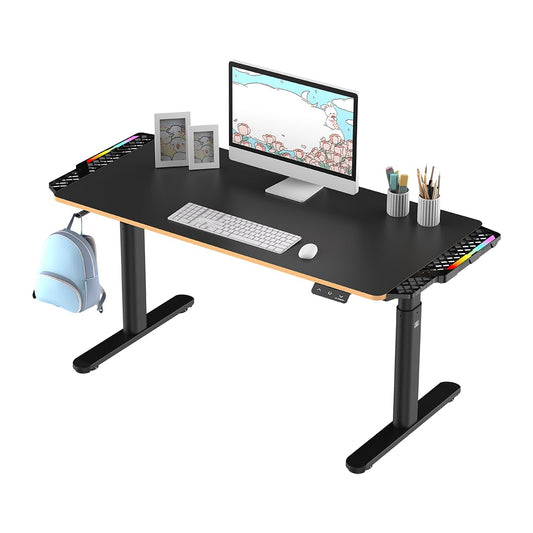 ULTRADESK - Pulsar Kinderschreibtisch Höhenverstellbar - Höhenverstellbarer Schreibtisch - 120x60x55-81cm - Computertisch für 2 Monitore - für