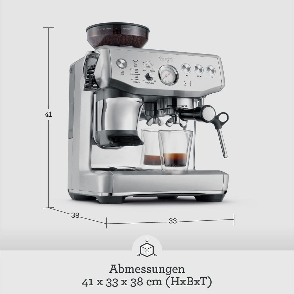 Sage The Barista Express Impress, Schwarzer Edelstahl