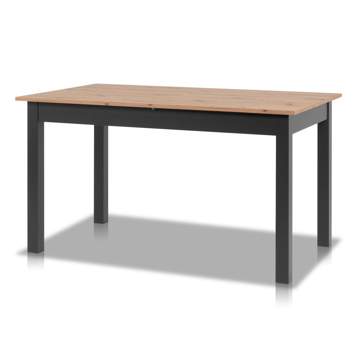 smart Esstisch 140x80 cm Asteiche, Küchentisch ausziehbar bis 180 cm, Esszimmertisch aus Holzwerkstoff inkl. erweiterbare Auszugsplatte, moderner