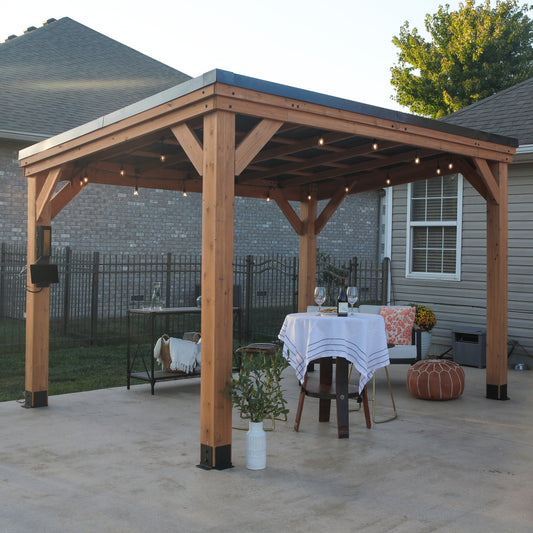 3.7m X 2.9m (12ft x 9.5ft) Arcadia Gazebo