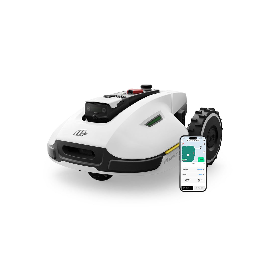 MAMMOTION YUKA 2000 Mähroboter ohne Begrenzungskabel, Max. 2400m², NetRTK+Vision, Keine RTK-Antenne, Auto-Kartierung,2000m², Intelligenter Rasenmäher Roboter mit 4G-Modul, 50% Steigung(YUKA 2000)