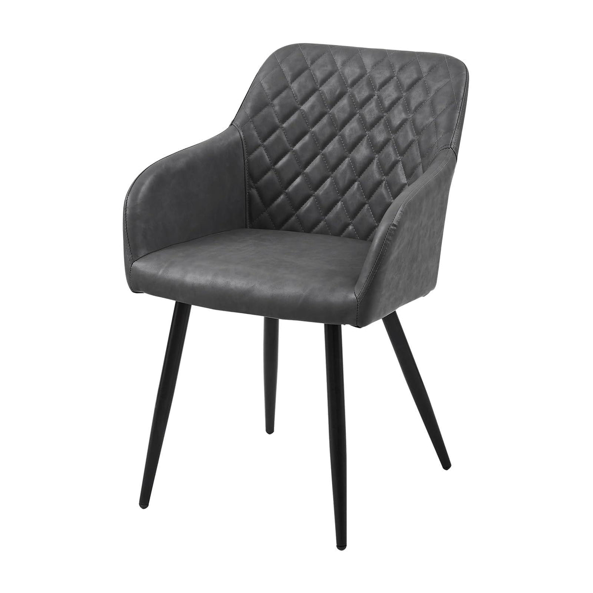 CLIPOP Esszimmerstühle 2er Set, Küchenstühle Grau Samtstoff stühle Polsterstühle mit Armlehne Metallbeine Polstersessel Stühle für Esszimmer Küche