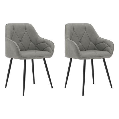 WOLTU Esszimmerstühle 4er Set, für Esszimmer Wohnzimmer, ergonomische Küchenstühle gepolstert mit Armlehnen, Metallbeinen, Sitzfläche aus