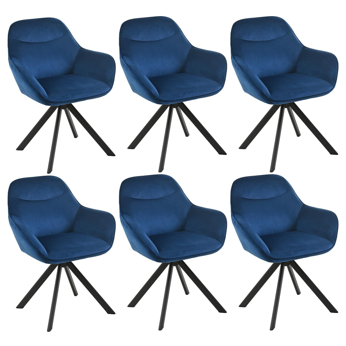 Esszimmerstühle Drehbar 4er Set mit Armlehne, 360° drehbar, Polsterstuhl Leinen, Drehstuhl Esszimmer Beige, Küchenstuhl mit Metallbeine für