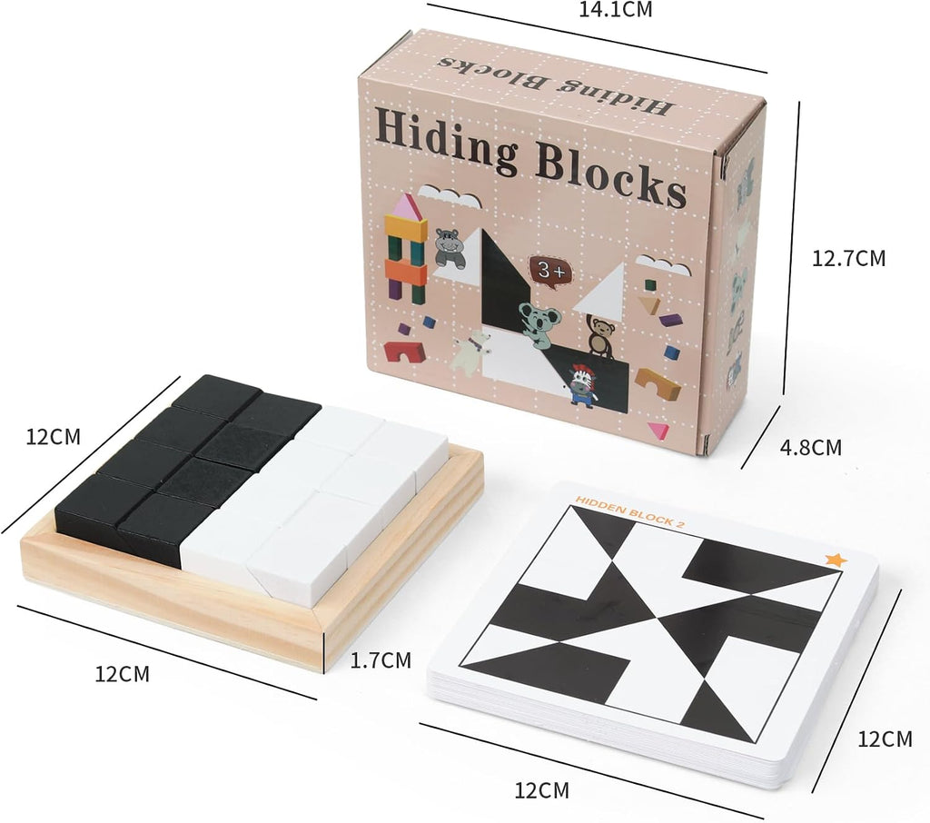 QZMTOY Holz Brain Teaser Puzzle - IQ Puzzle Game mit 80 Herausforderungen ab 3 Jahren