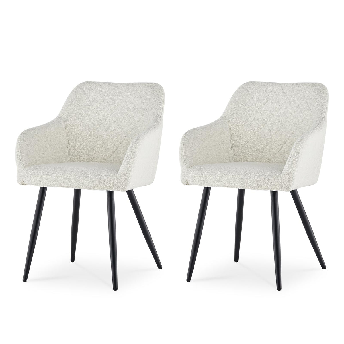 CLIPOP Esszimmerstühle 2er Set, Küchenstühle Grau Samtstoff stühle Polsterstühle mit Armlehne Metallbeine Polstersessel Stühle für Esszimmer Küche