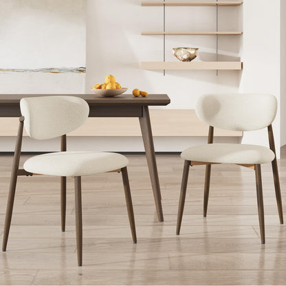 COLAMY Küchenstuhl Esszimmerstühle 4er Set, Moderne Polsterstuhl Essstühle mit Fester Rückenlehne, Stoff Esszimmerstühl mit Holzbein für Esszimmer