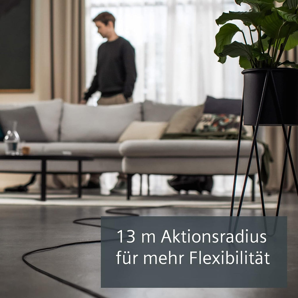 Siemens Staubsauger mit Beutel Q5.0 extreme silencePower VSQ5X1230, ideal für Allergiker, Hygiene-Filter, starke Saugleistung, Bodendüse