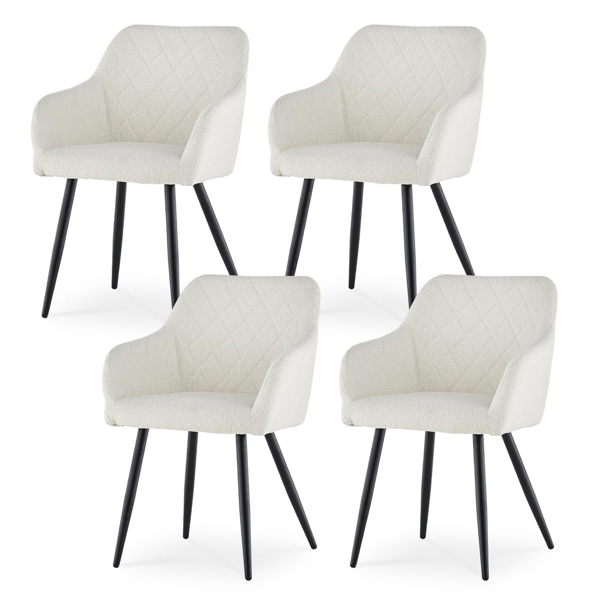 CLIPOP Esszimmerstühle 2er Set, Küchenstühle Grau Samtstoff stühle Polsterstühle mit Armlehne Metallbeine Polstersessel Stühle für Esszimmer Küche