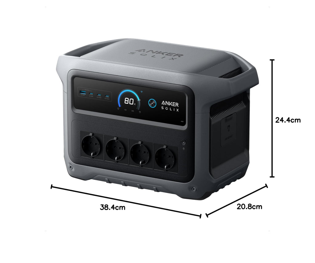 Anker SOLIX C1000 Gen 2 Tragbare Powerstation, 2000W Solargenerator