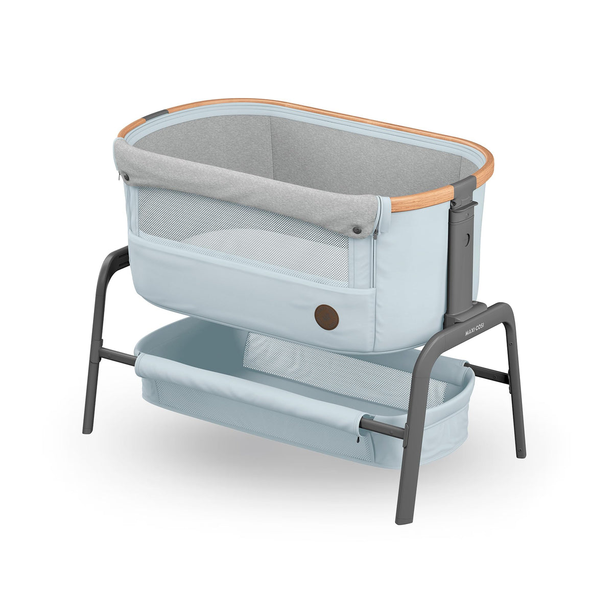 Maxi Cosi Iora² Baby Stubenbett, 0 – 6 kg (9 kg), Klappbares und Leichtes Beistellbett Baby, 5 cm CloudCore-Matratze, 5 Höhenstufen