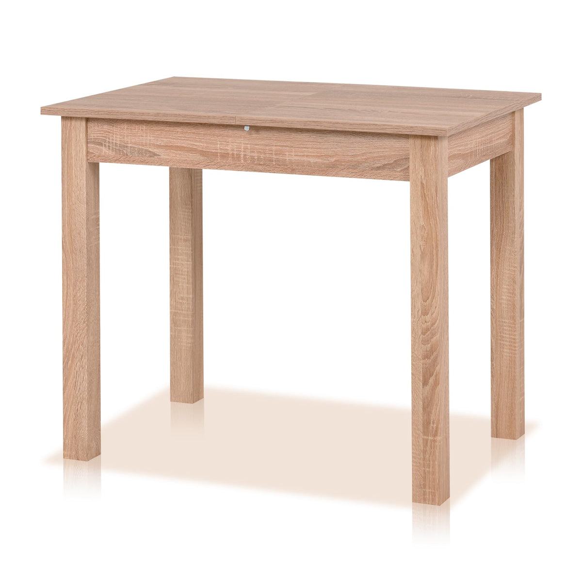 smart Esstisch 140x80 cm Asteiche, Küchentisch ausziehbar bis 180 cm, Esszimmertisch aus Holzwerkstoff inkl. erweiterbare Auszugsplatte, moderner