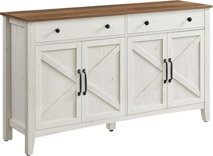 VASAGLE Küchenschrank mit 4 Türen, Sideboard