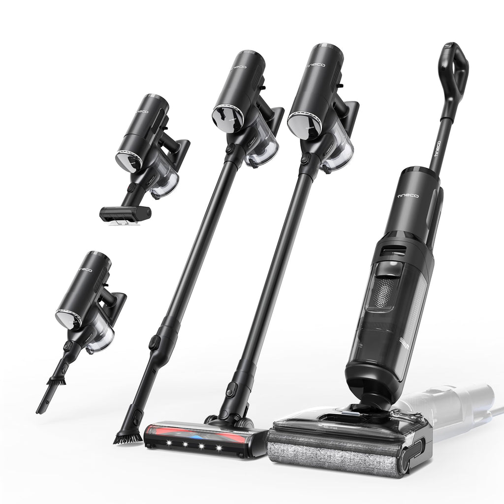 Tineco FLOOR ONE Switch S7 Stretch Nass Trockensauger & Akkusauger Set 5-in-1, FlashDry Selbstreinigung, DualBlock Anti-Tangle, 50 Min Laufzeit 22kPa Multifunktionaler Bodenreiniger für das Ganze Haus