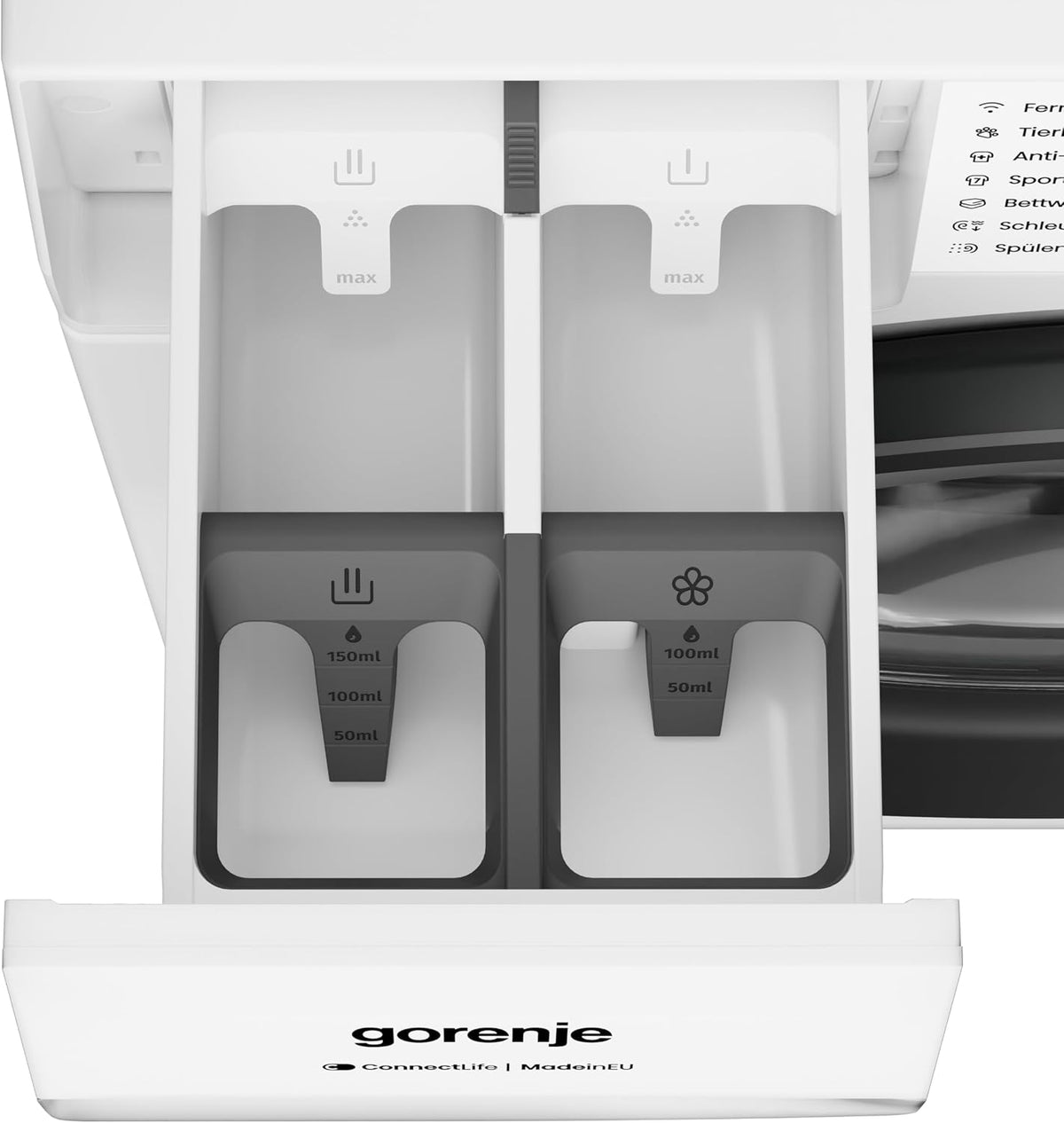 Gorenje WGAM474A Waschmaschine mit Dampffunktion, 7 kg, 1400 U/min, ConnectLife, 15 Programme, UltraClean, SteamTech, Inverter PowerDrive