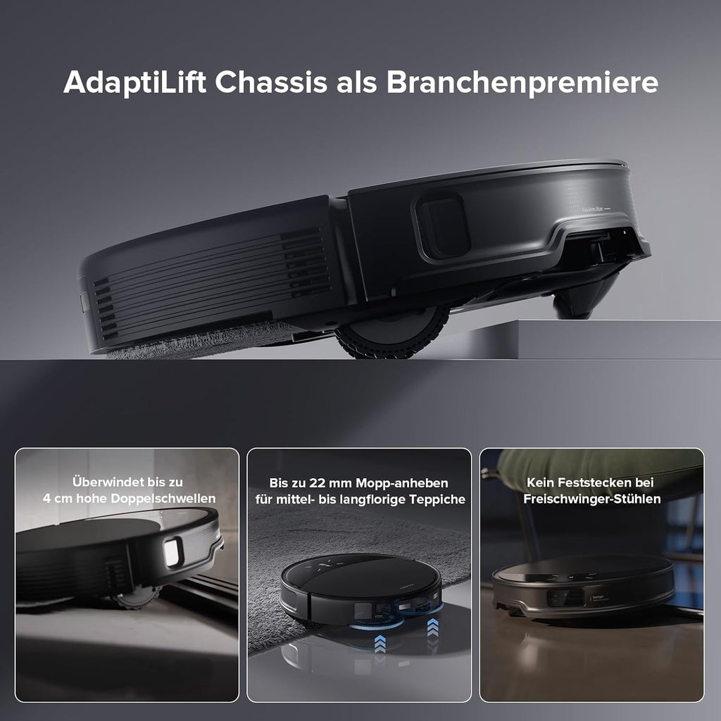 roborock Saros 10R Saugroboter mit Wischfunktion&angebbarem Wischmopp