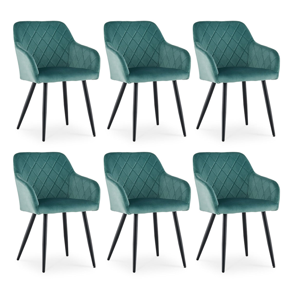 CLIPOP Esszimmerstühle 2er Set, Küchenstühle Grau Samtstoff stühle Polsterstühle mit Armlehne Metallbeine Polstersessel Stühle für Esszimmer Küche