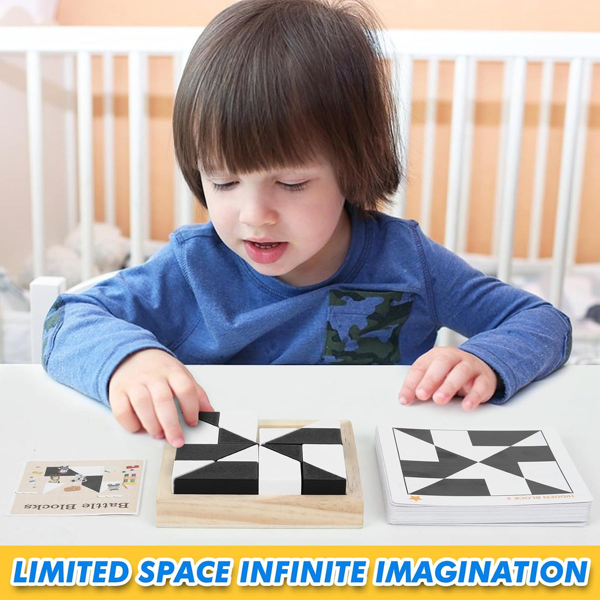 QZMTOY Holz Brain Teaser Puzzle - IQ Puzzle Game mit 80 Herausforderungen ab 3 Jahren
