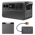 DJI Power 1000 V2 tragbare Powerstation, 200W faltbares Solarpanel, 1024 Wh LFP-Akku, 2600 W stabile Ausgangsleistung, in 37 Min. von 0% auf 80%, maximale Sicherheit, Camping, Stromausfall
