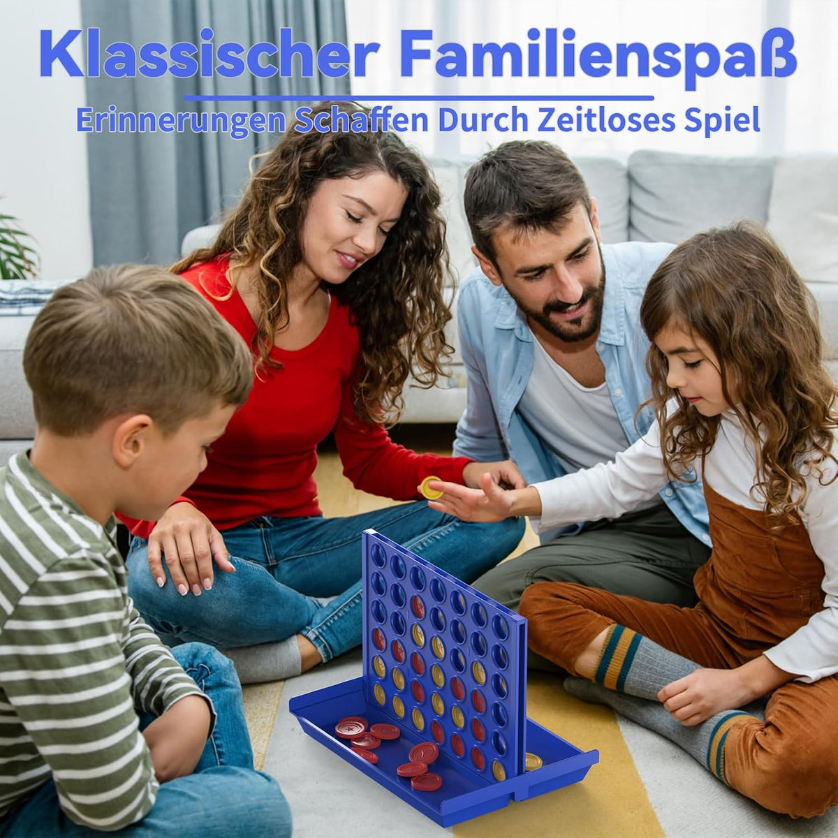 Pup Go 4 Gewinnt Brettspiel für Kinder ab 3 Jahren - Faltbares Reisespiel aus Kunststoff