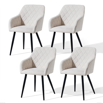 CLIPOP Esszimmerstühle 2er Set, Küchenstühle Grau Samtstoff stühle Polsterstühle mit Armlehne Metallbeine Polstersessel Stühle für Esszimmer Küche
