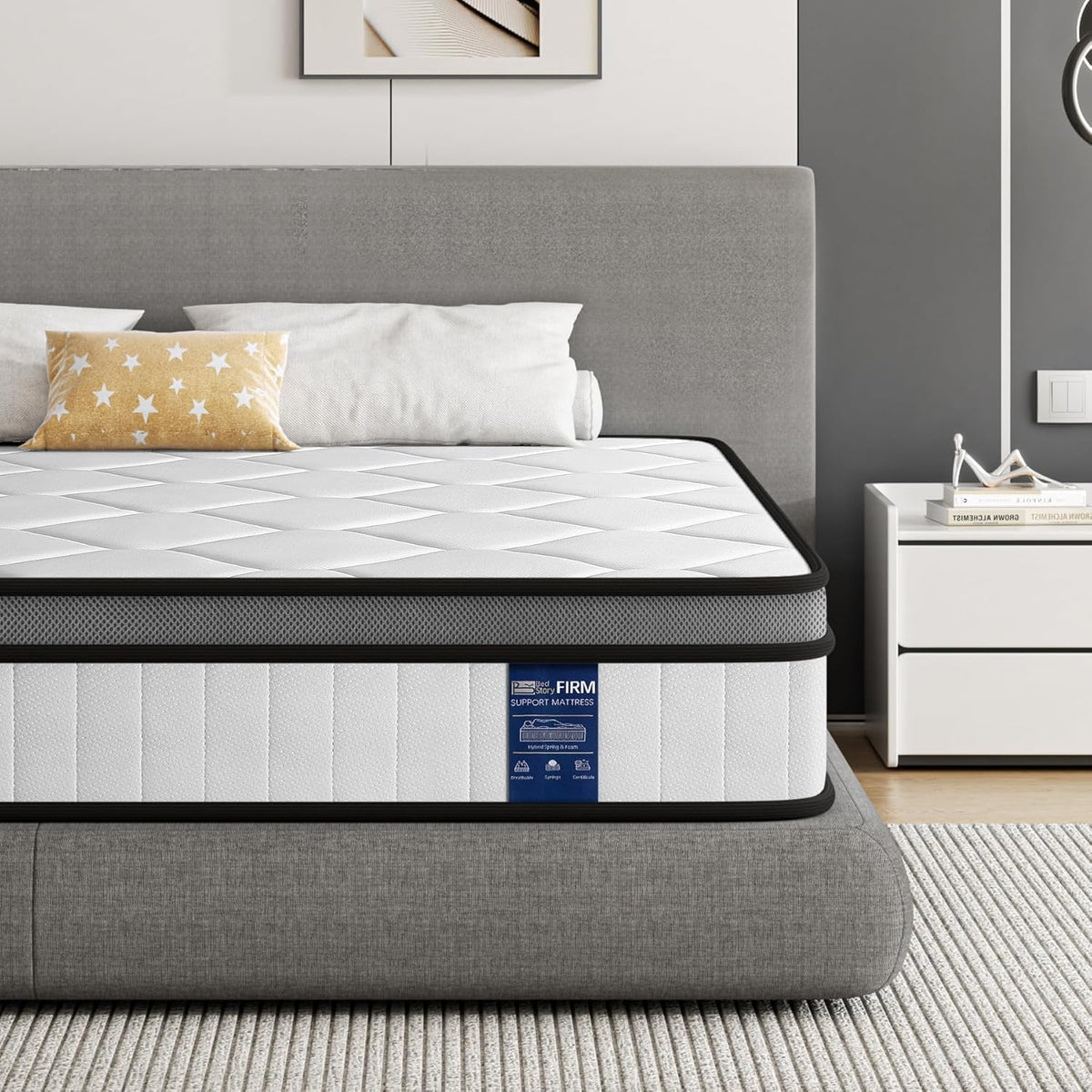 BedStory Matratze 160x200cm,Federkernmatratze H3 Höhe 20cm Taschenfederkernmatratze Mittelfeste Orthopädischem,Öko-Tex Zertifiziert, Matratze für