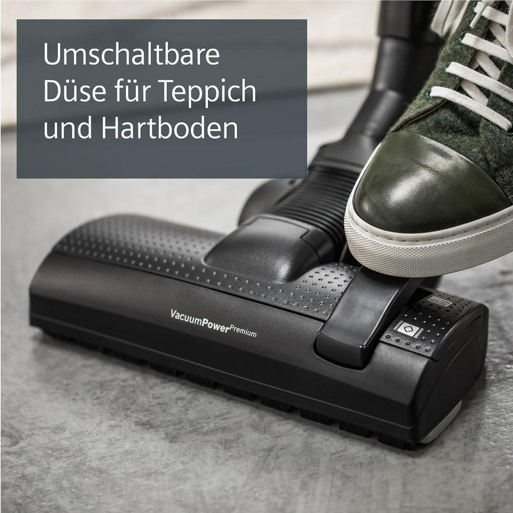 Siemens Staubsauger mit Beutel Q5.0 extreme silencePower VSQ5X1230, ideal für Allergiker, Hygiene-Filter, starke Saugleistung, Bodendüse
