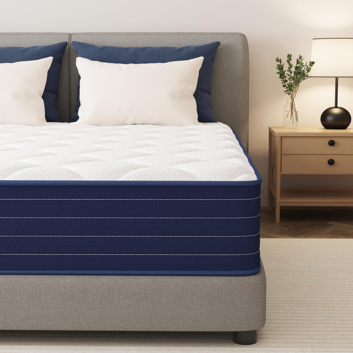 PurrJoys Matratze 160x200 H3 & H4 mit Oeko-TEX Zertifiziert, Höhe 25 cm 7 Zonen Taschenfederkernmatratze mit Memory Foam, Federkernmatratze mit
