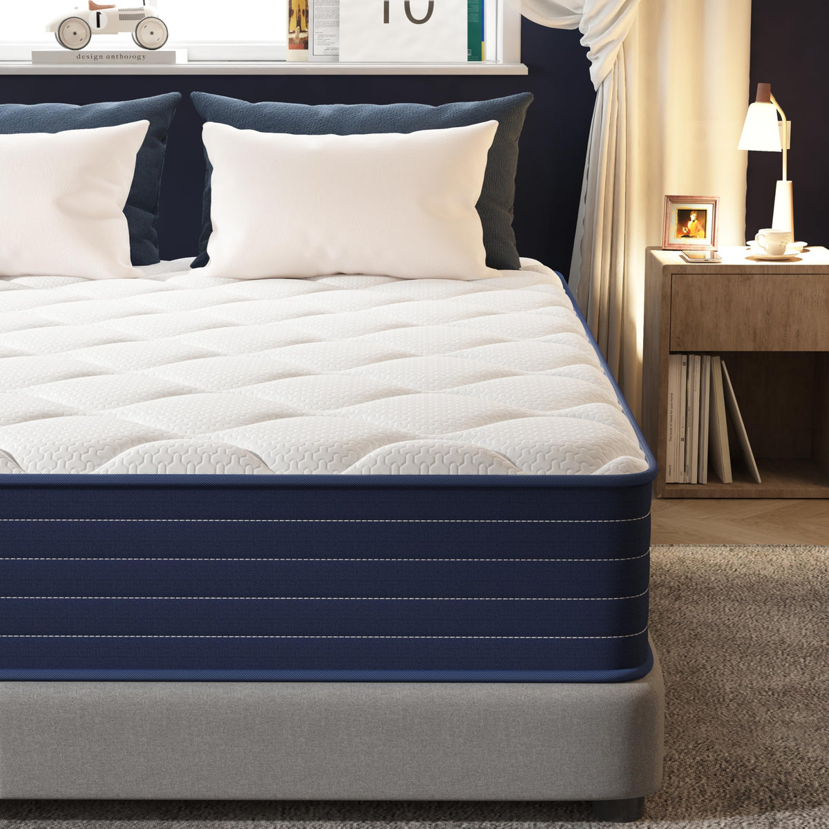 PurrJoys Matratze 160x200 H3 & H4 mit Oeko-TEX Zertifiziert, Höhe 25 cm 7 Zonen Taschenfederkernmatratze mit Memory Foam, Federkernmatratze mit