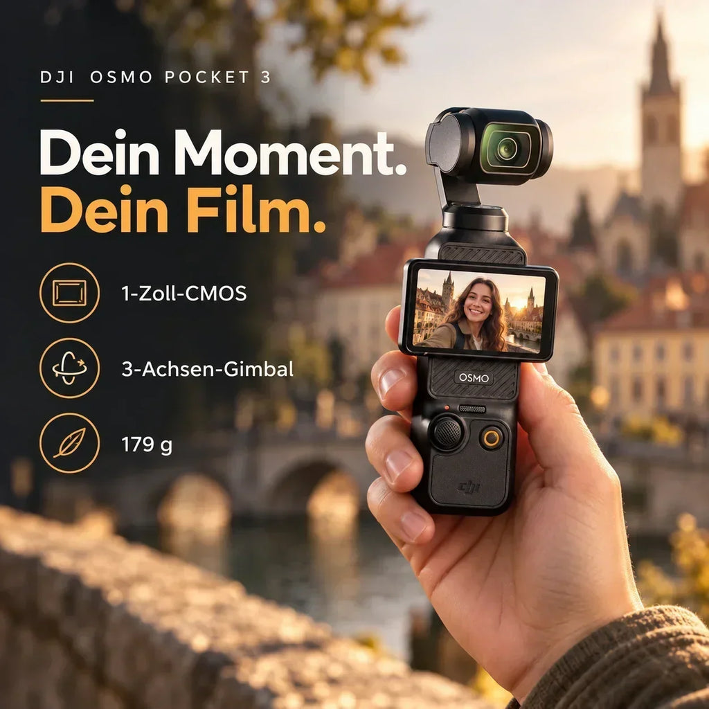 DJI Osmo Pocket 3 – 1-Zoll-Gimbal-Kamera | Standard & Creator Combo