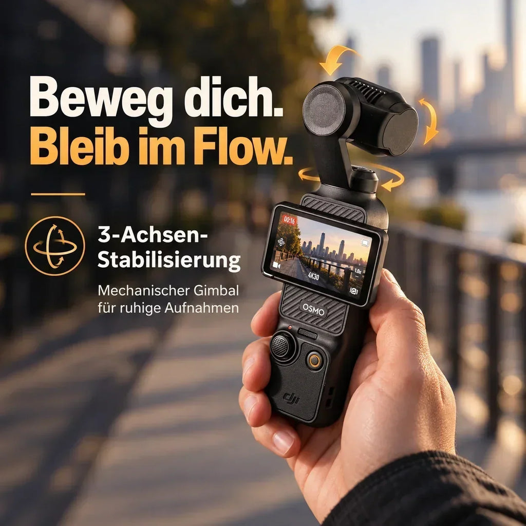 DJI Osmo Pocket 3 – 1-Zoll-Gimbal-Kamera | Standard & Creator Combo