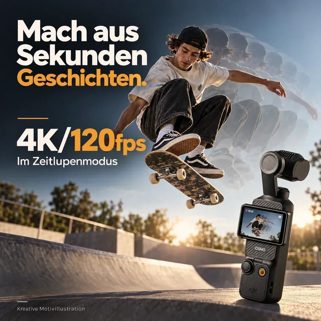DJI Osmo Pocket 3 – 1-Zoll-Gimbal-Kamera | Standard & Creator Combo